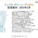 インフラ・グリーン・デジタル投資動向　2025年5月